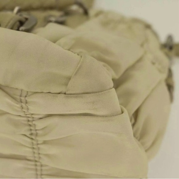 PRADA Beige Nylon 2way Handbag, Authentic. EUC - Picture 6 of 15